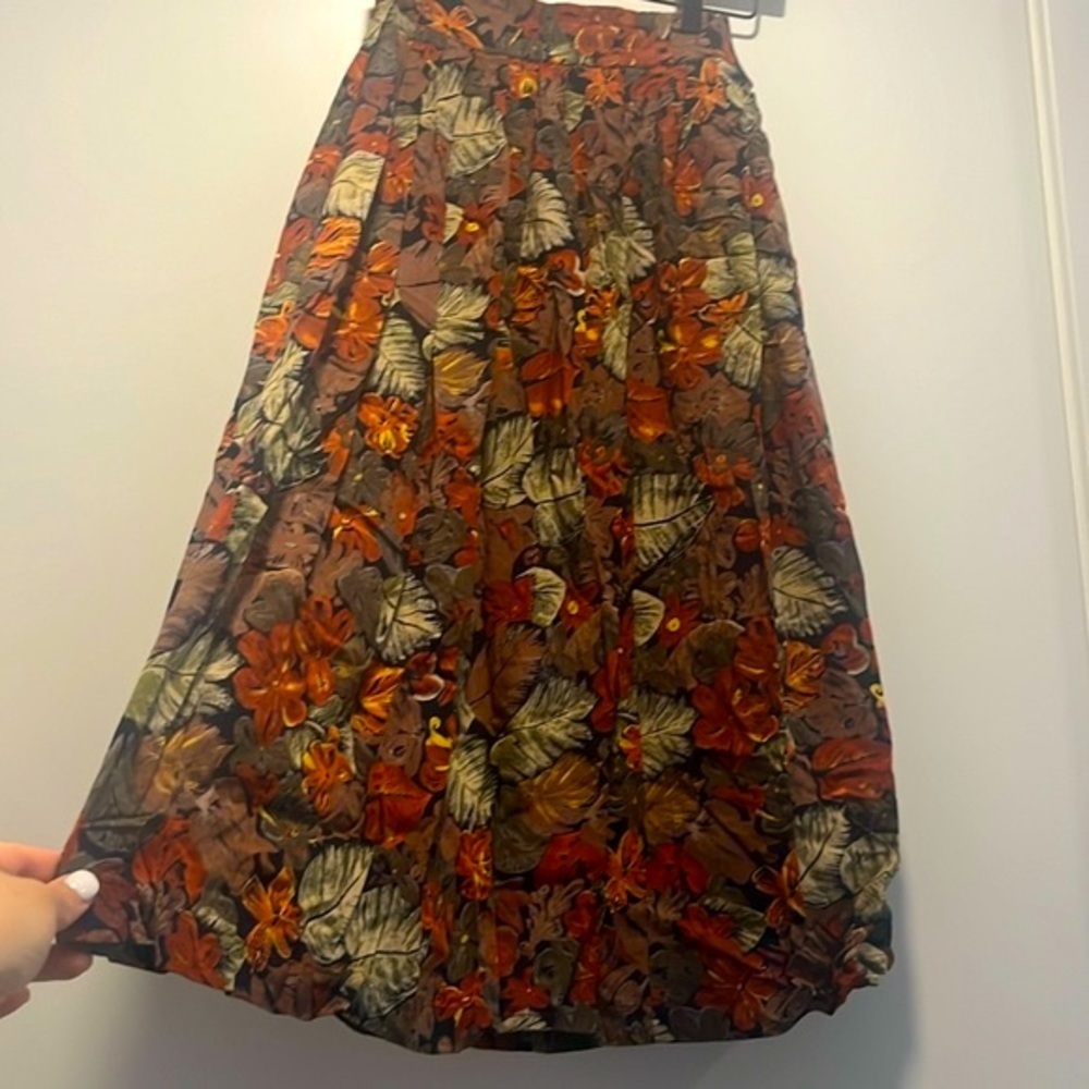 Vintage hiroko pleated fairy midi-maxi skirt sz S/L